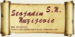 Stojadin Mužijević vizit kartica